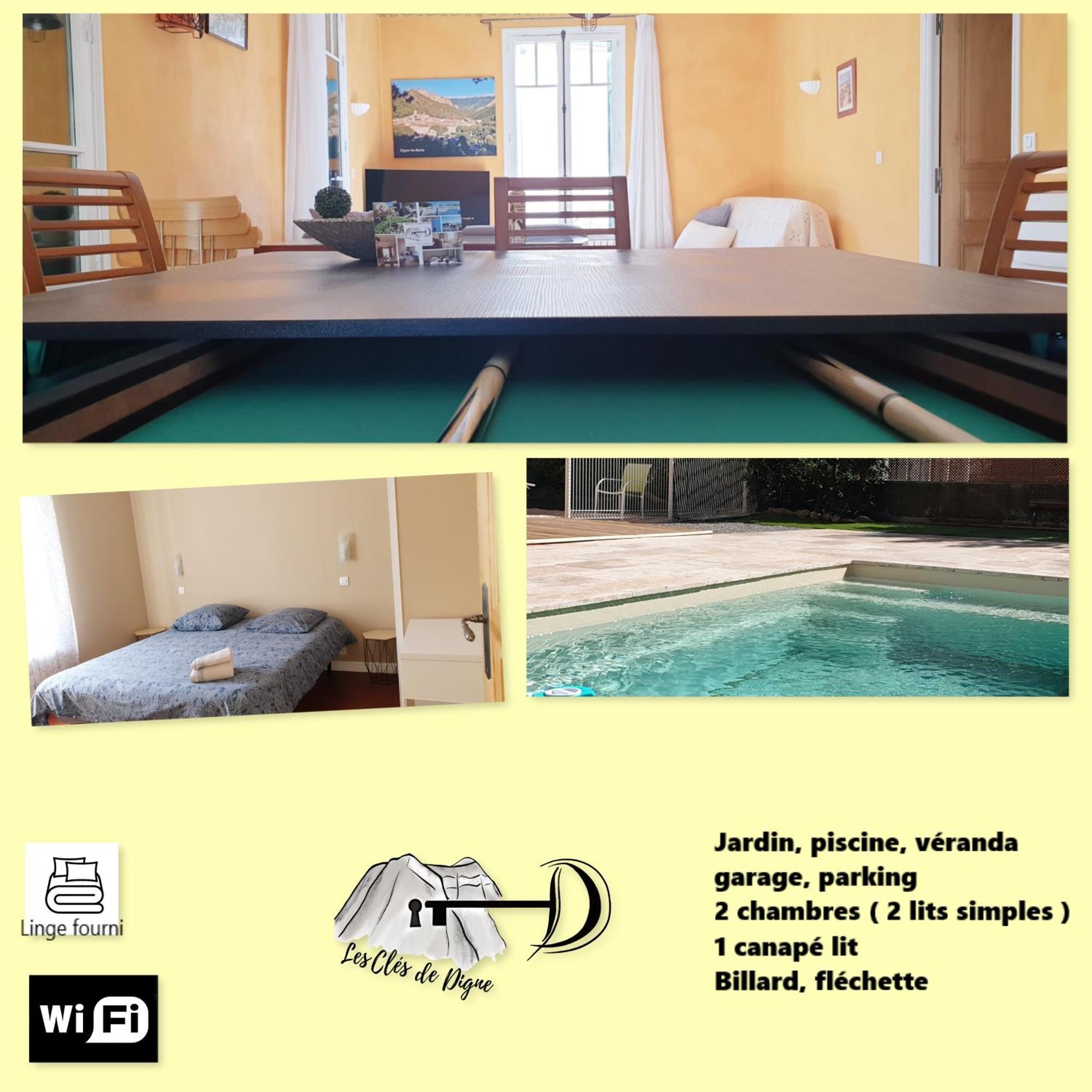 Spacieux T3 Avec Piscine Digne-les-Bains Exterior photo
